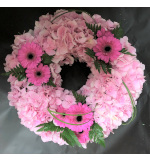 Pink Hydrangea Wreath funerals Flowers